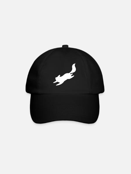 fuchs - Baseballkappe - Schwarz/Schwarz