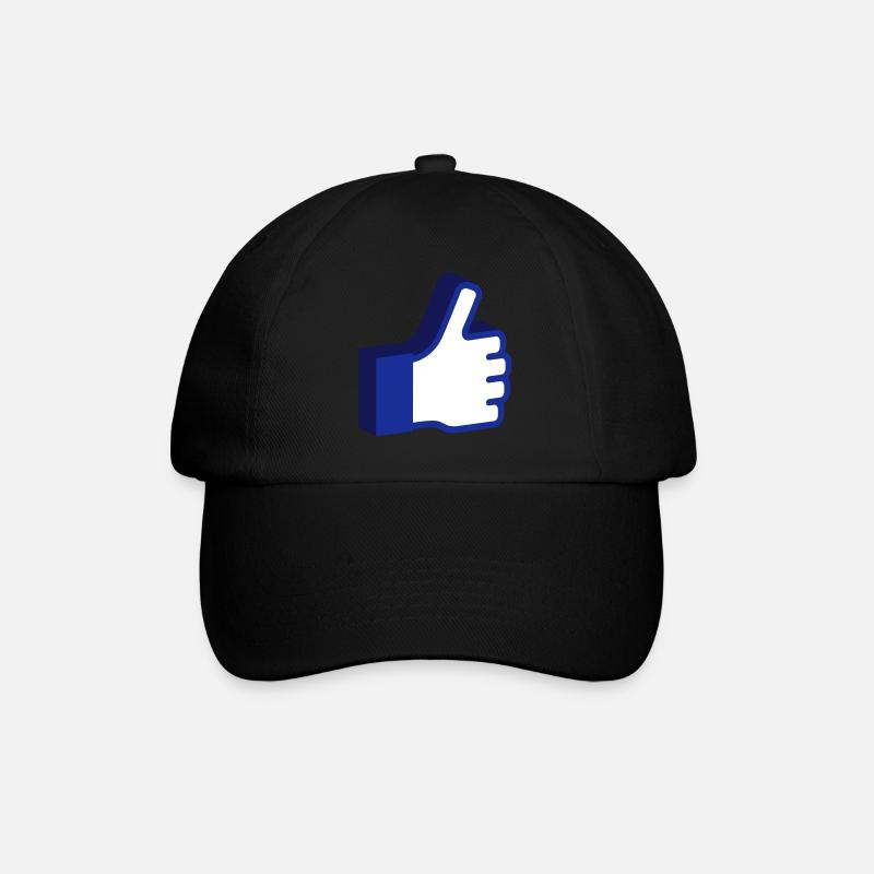 Like 3D - Baseball Cap - black/black