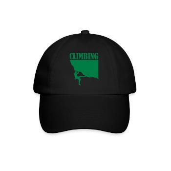climbing - Baseballkappe - Schwarz/Schwarz - Vorne