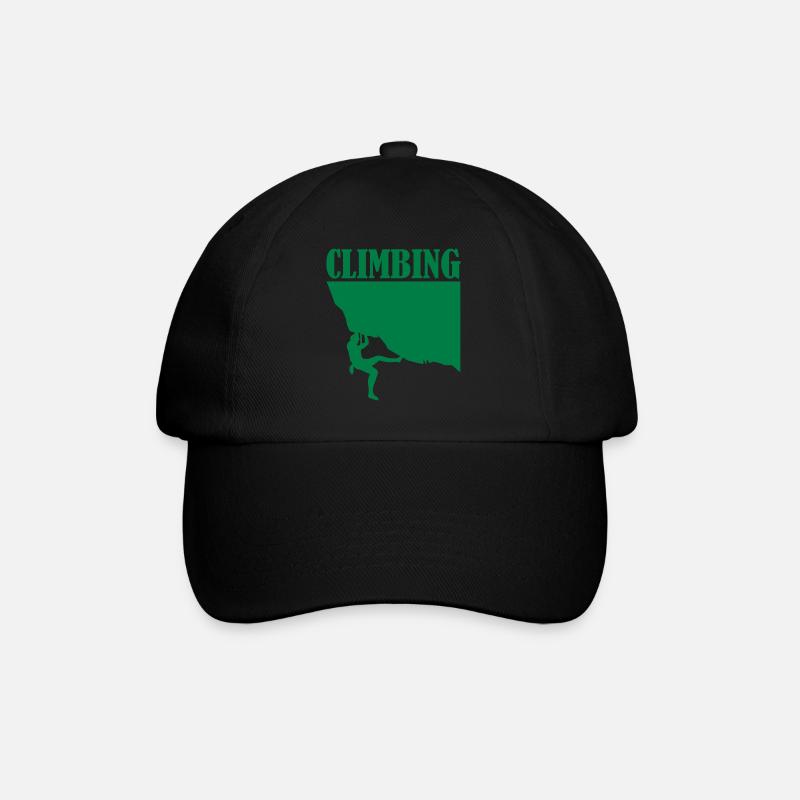 climbing - Baseballkappe - Schwarz/Schwarz