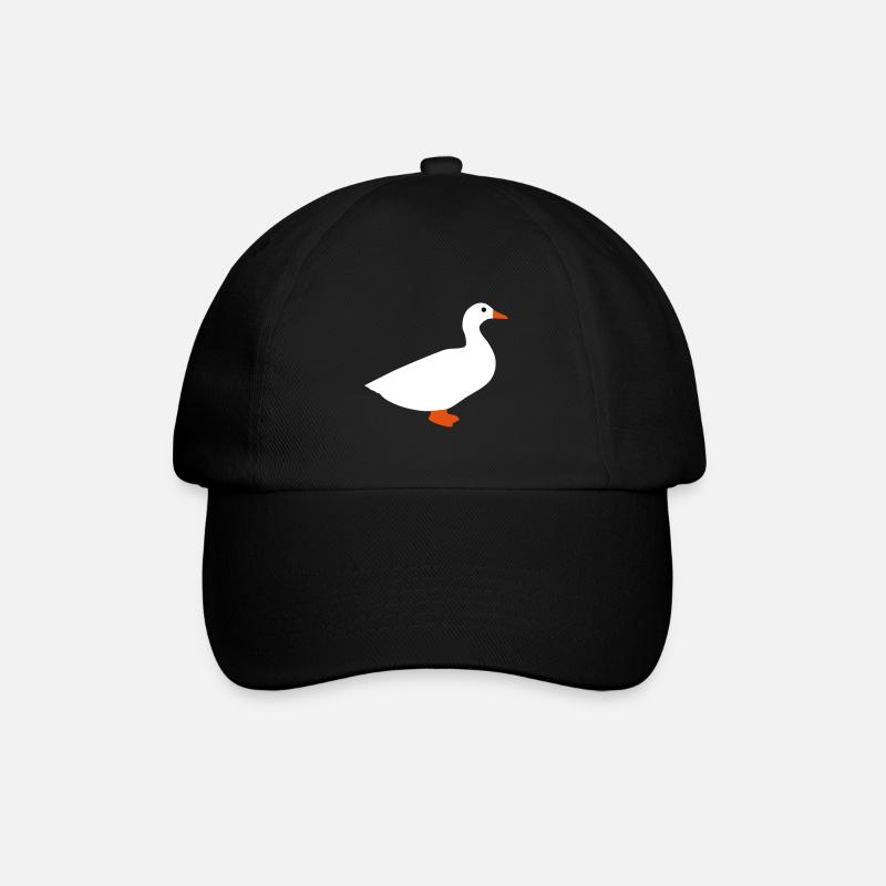 ★ design colors changeable ★ domestic duck - Baseball Cap - black/black