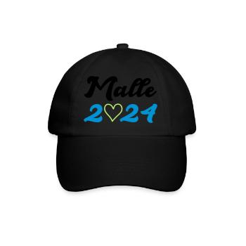 malle 2024 heart - Baseball Cap - black/black - Front