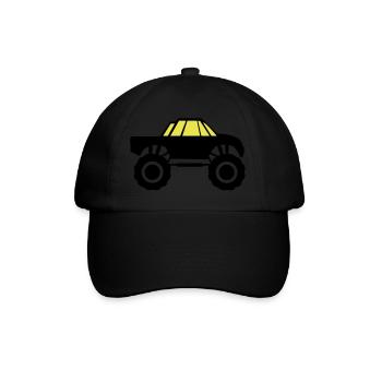 camion monstre - Casquette classique - noir/noir - Devant