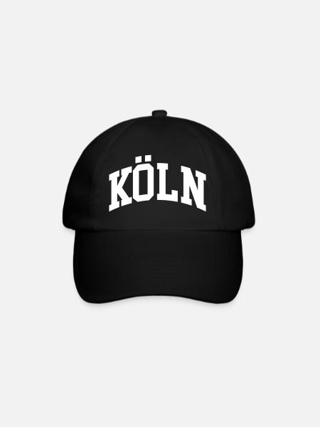 Köln - Baseballkappe - Schwarz/Schwarz