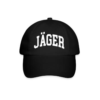 Jäger - Baseballkappe - Schwarz/Schwarz - Vorne