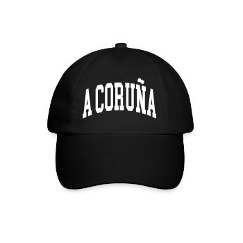 A Coruña - Baseballkappe - Schwarz/Schwarz - Vorne