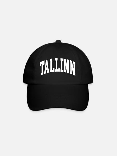 Tallinn - Baseballkappe - Schwarz/Schwarz