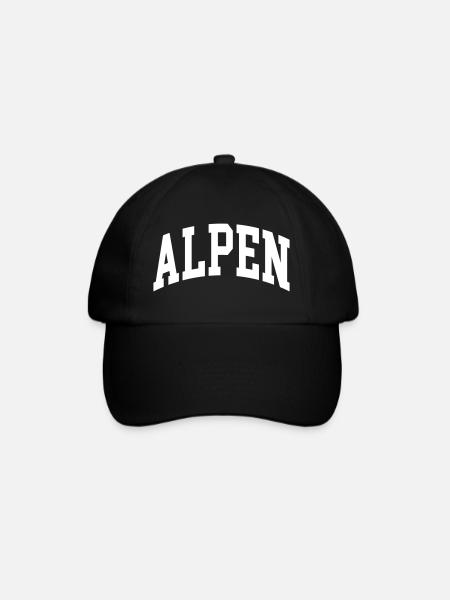 Alpen - Baseballkappe - Schwarz/Schwarz