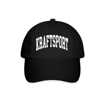 Kraftsport - Baseballkappe - Schwarz/Schwarz - Vorne