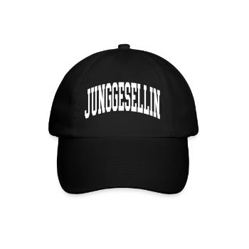 Junggesellin - Baseballkappe - Schwarz/Schwarz - Vorne