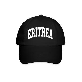Eritrea - Baseballkappe - Schwarz/Schwarz - Vorne