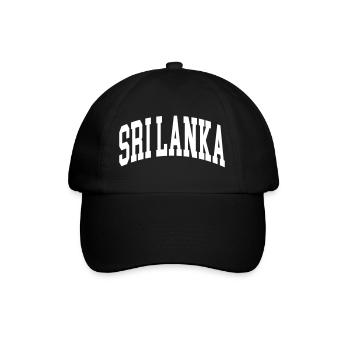 Sri Lanka - Baseballkappe - Schwarz/Schwarz - Vorne