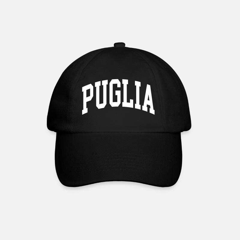 Apulien - Baseballkappe - Schwarz/Schwarz