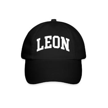 Leon - Baseballkappe - Schwarz/Schwarz - Vorne