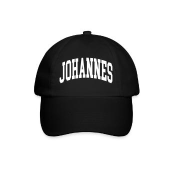 Johannes - Baseballkappe - Schwarz/Schwarz - Vorne