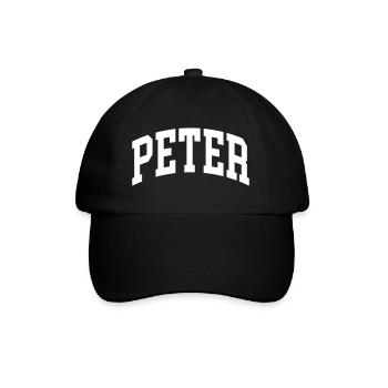 Peter - Baseballkappe - Schwarz/Schwarz - Vorne