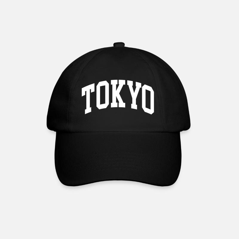 Tokio - Baseballkappe - Schwarz/Schwarz