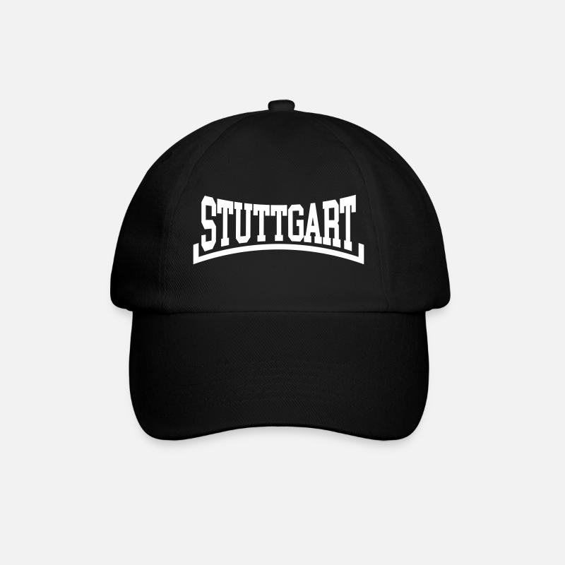 Stuttgart - Baseballkappe - Schwarz/Schwarz