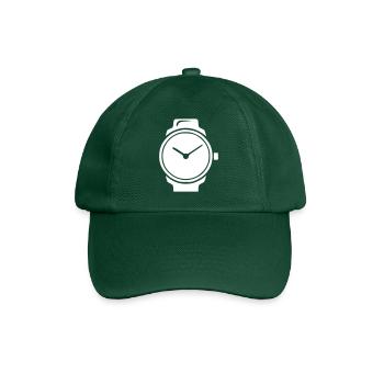 Uhr Smartwatch Stoppuhr Symbol Minimal Icon Vektor - Baseballkappe - Flaschengrün - Vorne