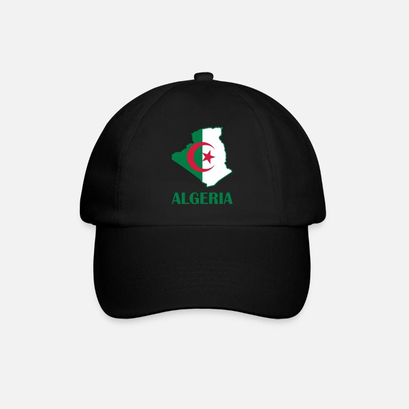 algeria logo - Baseball Cap - black/black
