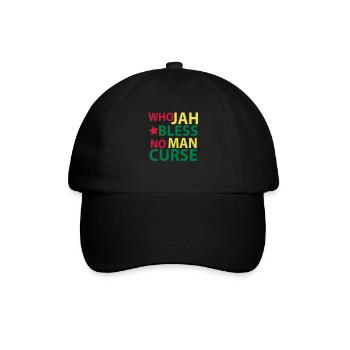 who jah bless - Casquette classique - noir/noir - Devant