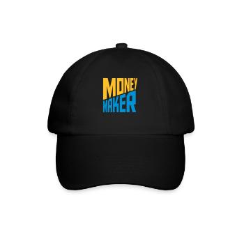 Text Money Maker Successful - Baseball Cap - black/black - Front