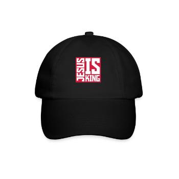 Citation de Jésus est roi - Casquette classique - noir/noir - Devant