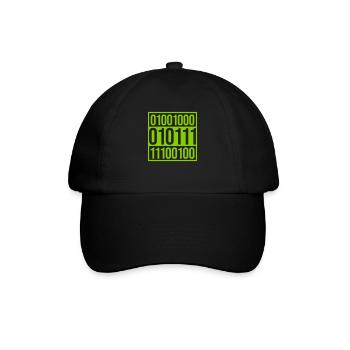 Langage de programme de code binaire - Casquette classique - noir/noir - Devant