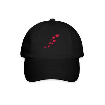 rising hearts - Casquette classique - noir/noir - Devant