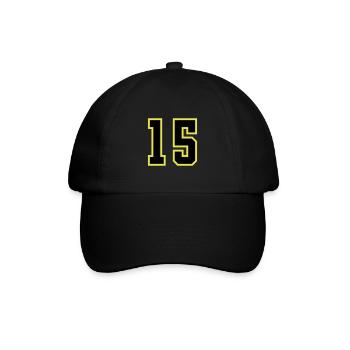 Maillot à 15 numéros - Casquette classique - noir/noir - Devant