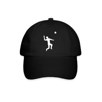 Dynamic serve in volleyball - Baseball Cap - black/black - Front