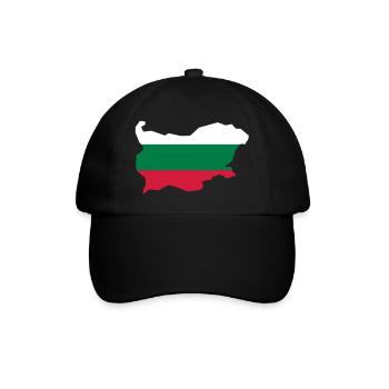 Bulgarien - Baseballkappe - Schwarz/Schwarz - Vorne