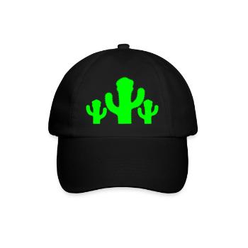 3 Cactus Cactus Épineux Desert Stinger Plantes - Casquette classique - noir/noir - Devant