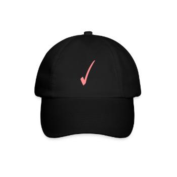 Check mark color Customizable - Baseball Cap - black/black - Front