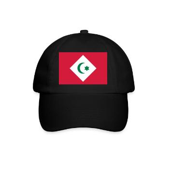 Flag of the Republic of the Rif - Baseball Cap - black/black - Front