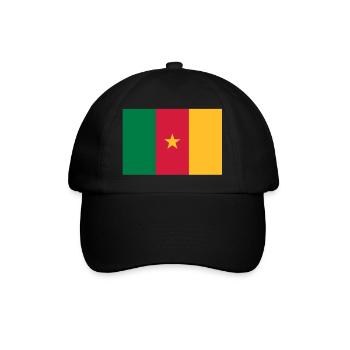 Drapeau Cameroun - Cameroon flag - Kamerun flagge - Casquette classique - noir/noir - Devant