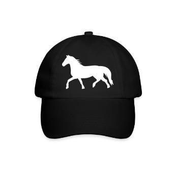 cheval - Casquette classique - noir/noir - Devant
