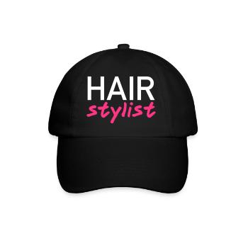 Hair stylist - Baseball Cap - black/black - Front