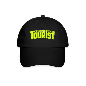 Full Time Tourist | Color changeable - Baseball Cap - black/black - Front