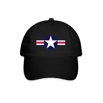 Official Symbol of the USAF since 1947 - Baseball Cap - black/black - Front