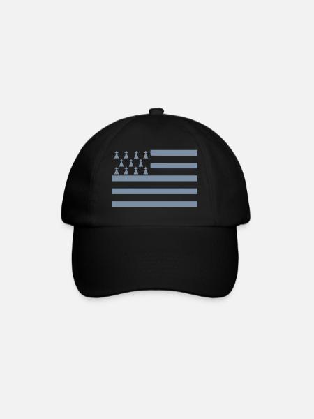 drapeaubreizh011 - Casquette classique - noir/noir