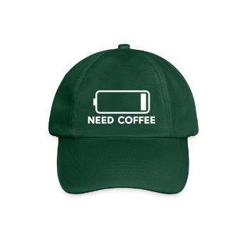 Need Coffee - Baseball Cap - bottle green - Front