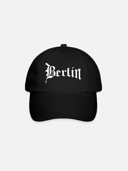 Berlin - Baseballkappe - Schwarz/Schwarz