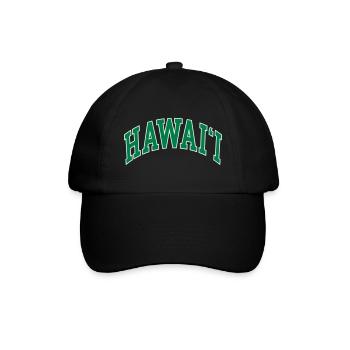 Hawaii - Baseballkappe - Schwarz/Schwarz - Vorne