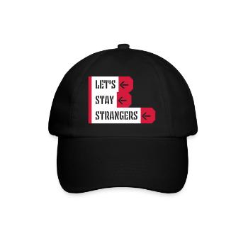 Citation Restons Strangers - Casquette classique - noir/noir - Devant