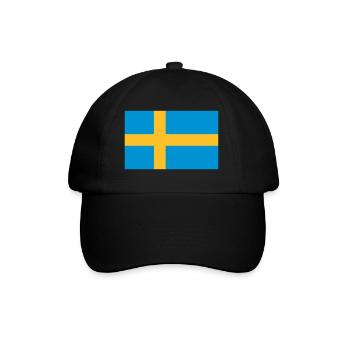 National Flag Of Sweden - Baseball Cap - black/black - Front