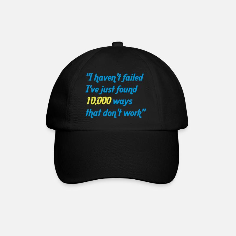 haven't failed - Baseballkappe - Schwarz/Schwarz