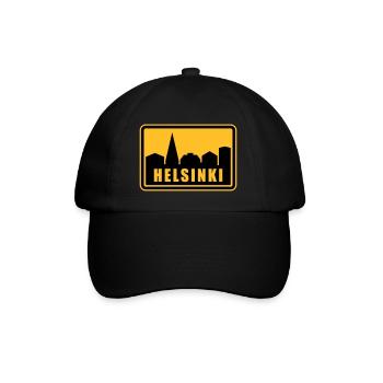 Helsinki - Baseballkappe - Schwarz/Schwarz - Vorne