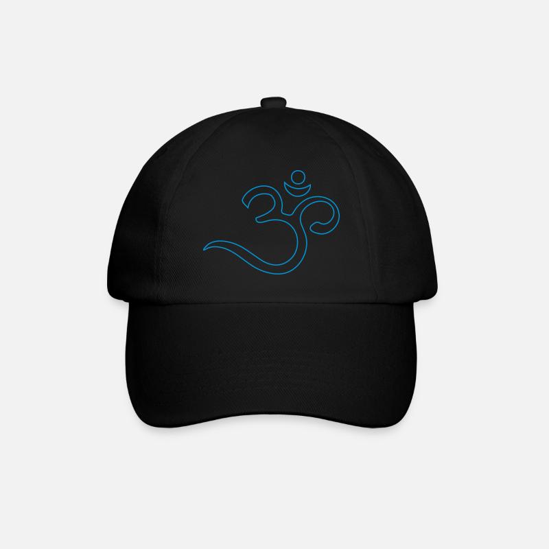 OM, Symbole, bouddhisme, mantra, méditation, yoga - Casquette classique - noir/noir