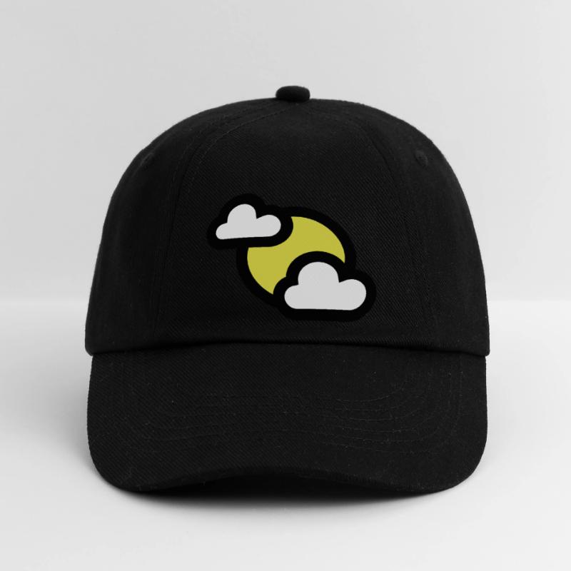 Wetter Symbol oder Icon teilweise bedeckt Baseballkappe